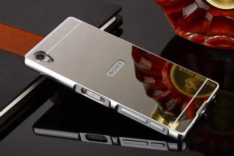 Для Sony Z5 Премиум чехол Гибридный Металлический Алюминиевый Каркас акриловое
