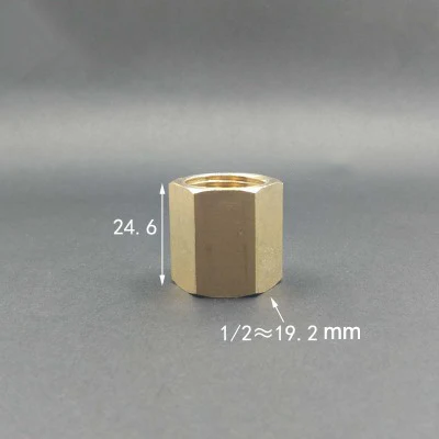 FF04-04 1/" 1/4" 3/" 1/2" 3/" 1" BSP внутренняя резьба латунная розетка штуцер для труб Шестигранная гайка-стержень соединитель Адаптер для воды Топливный Газ - Цвет: FF04-04