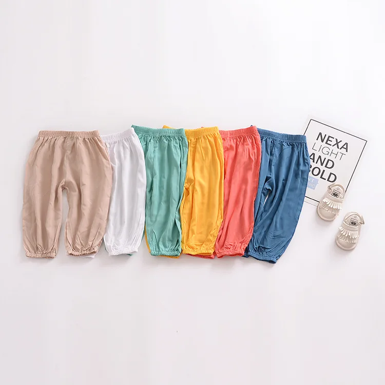 Летние шаровары для маленьких мальчиков и девочек детские брюки прочный фонарь