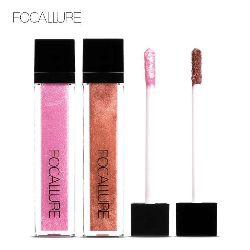 FOCALLURE 10 цветов водоустойчивые блестящие мерцающие Пигментные Макияж Жидкие тени