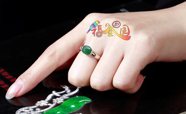 Женское кольцо из серебра s925 пробы новое ювелирное изделие с натуральным chrysoprase