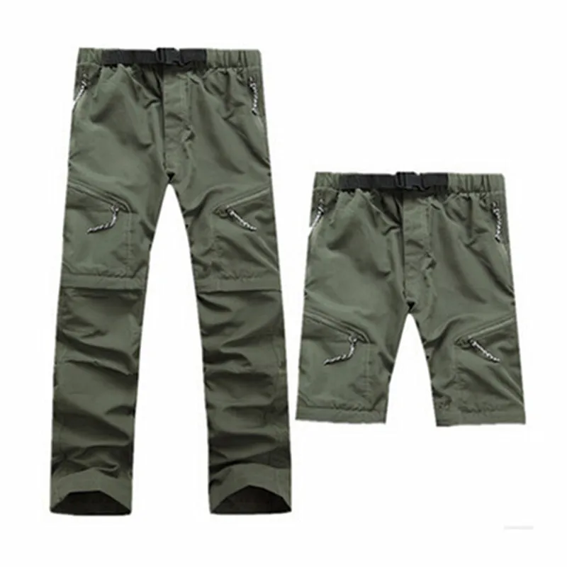 2019 New Fashion Style Men Quick-drying Pants Summer Casual Breathable Trousers Uv Protection Detachable S-3X |