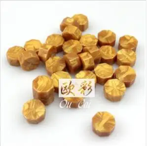 Gold 100 шт./пакет восковых бусин штамповки восковая печать, штемпели для конверт документы Рождественские Свадебные приглашения, декоративный светильник - Цвет: Gold
