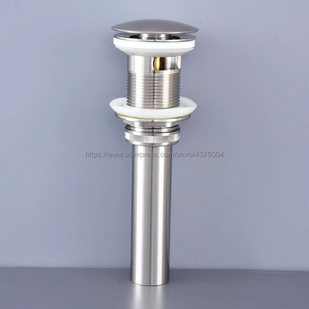 Bathroom Basin Faucet Sink Pop Up Drain Overflow Brushed Nickel bathroom parts faucet accessories Brand New Nsd071 | Обустройство