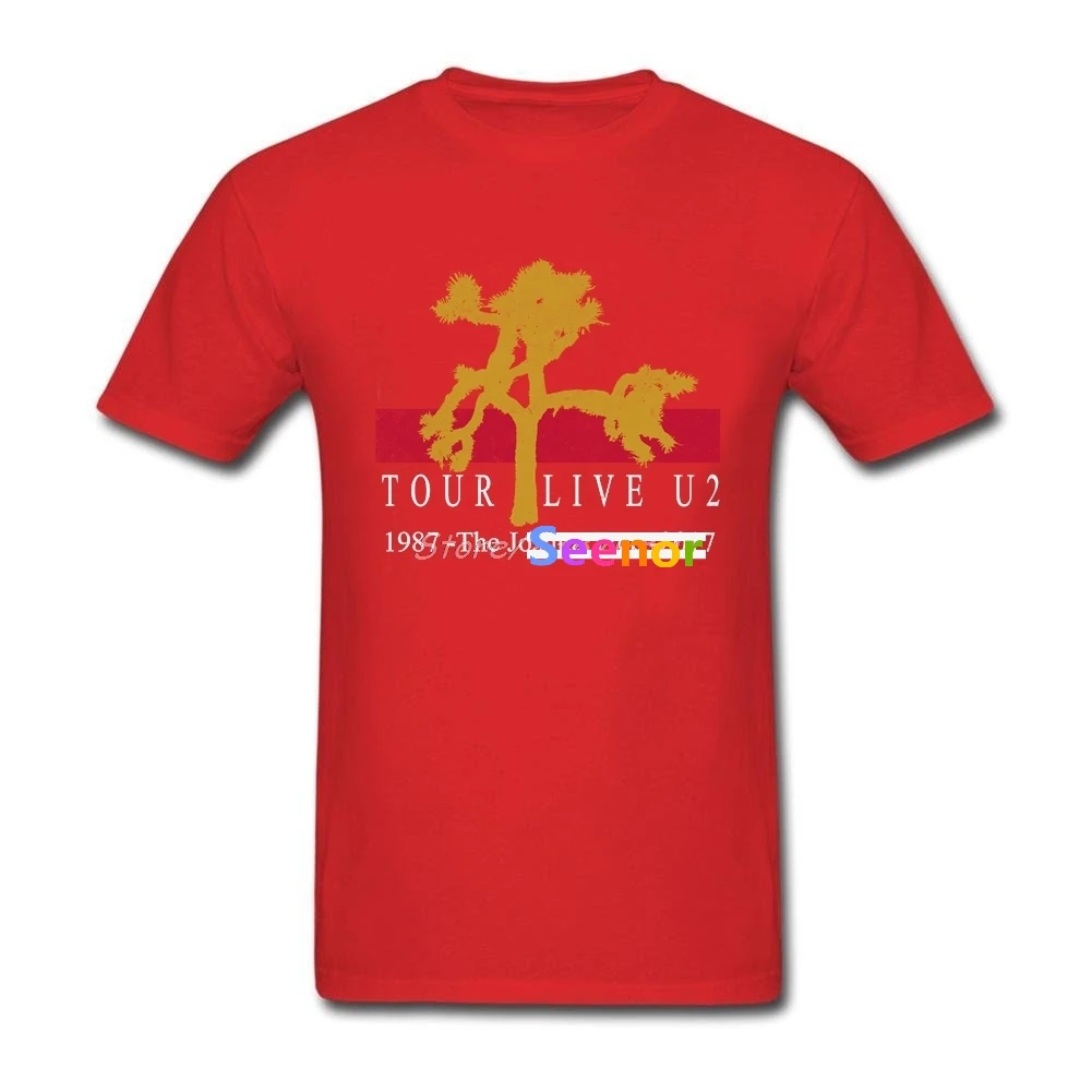 Новый U2 Джошуа дерево Tour хлопковая Футболка Crewneck Мода Для Мужчин's Футболки 2018