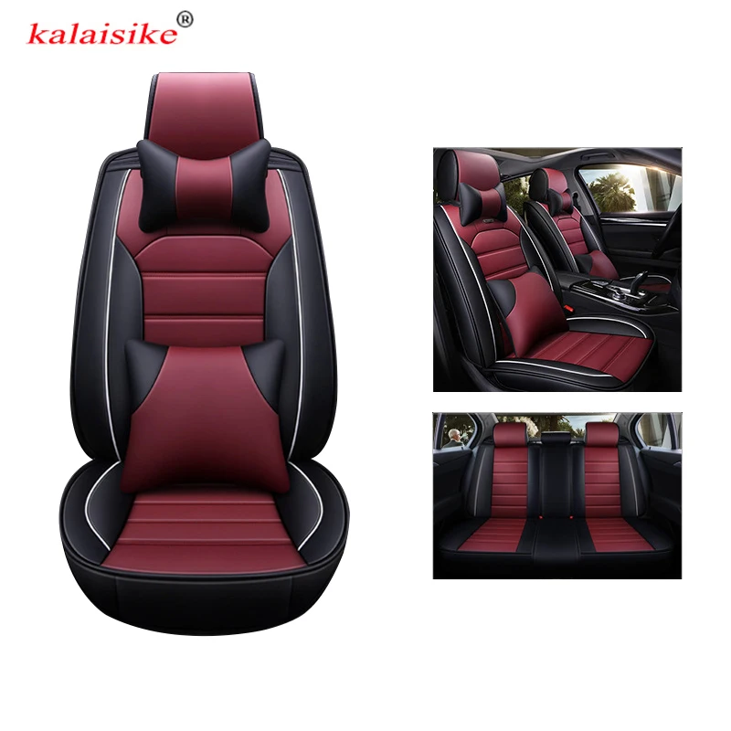 

kalaisike universal leather car seat covers for Chrysler all models 300C PT Cruiser 300 Sebring 300S auto styling accessories