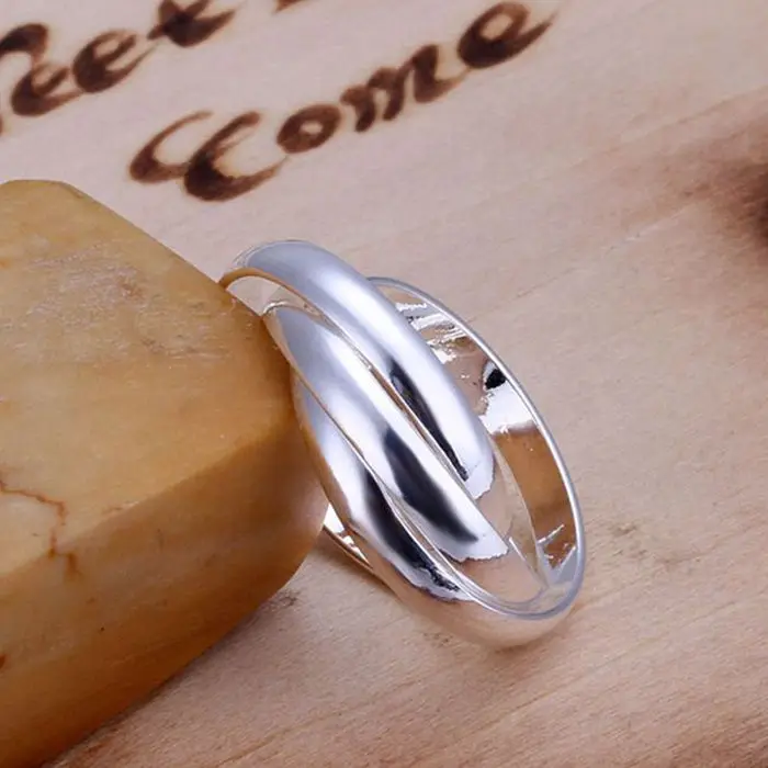 Ring 925 silver ring fashion jewelry three circles lose money promotions uudd LR167 | Украшения и аксессуары