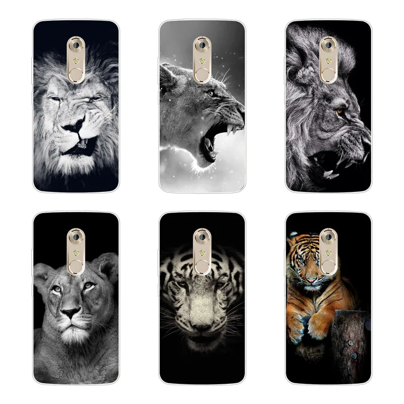 zte axon 7 mini Case Silicon tigon beast Painting Soft TPU Back Cover for Protect Phone cases shell |