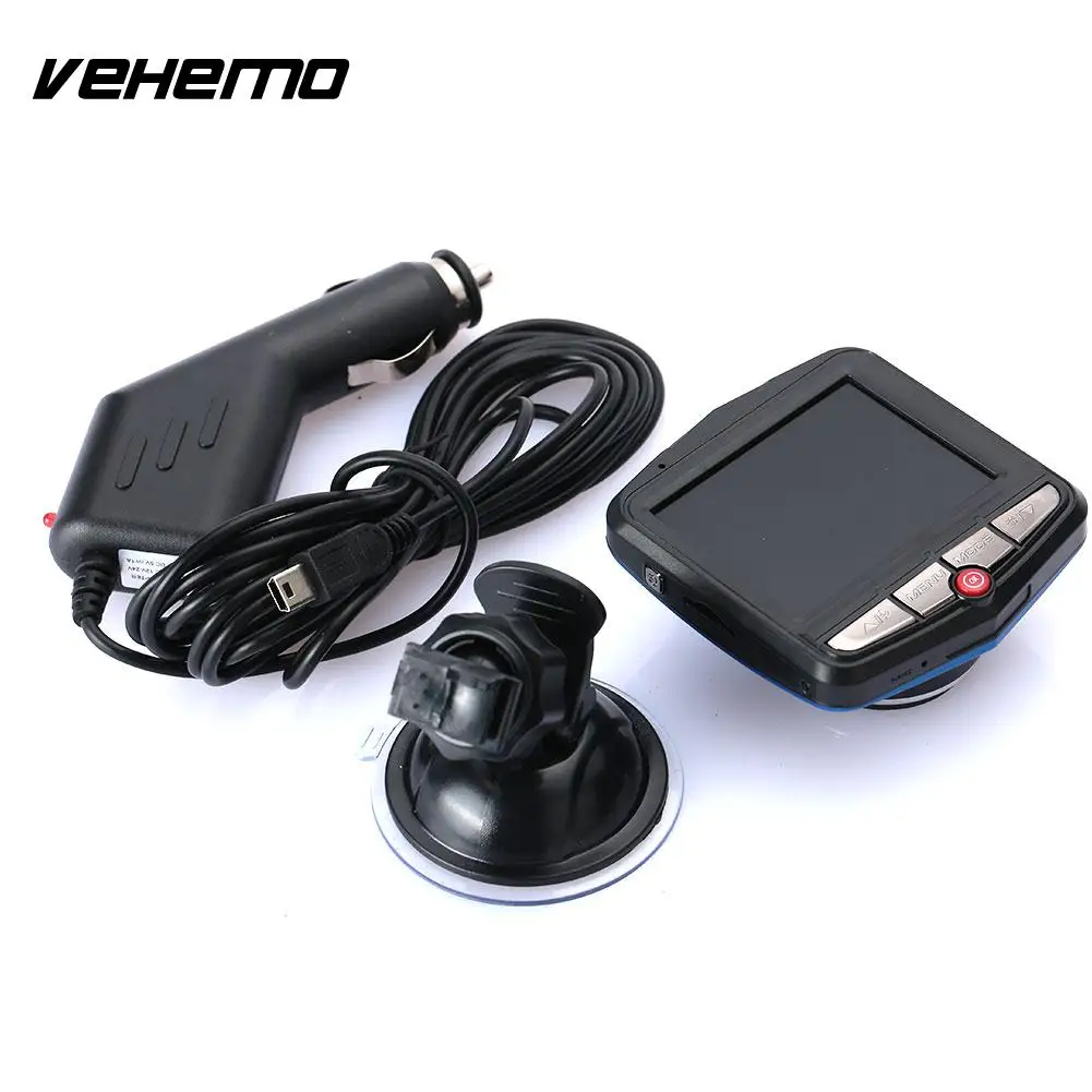 Vehemo 170 градусов 1080 P Dash Cam автомобиля Камера видео Регистраторы DVR прочные вождения