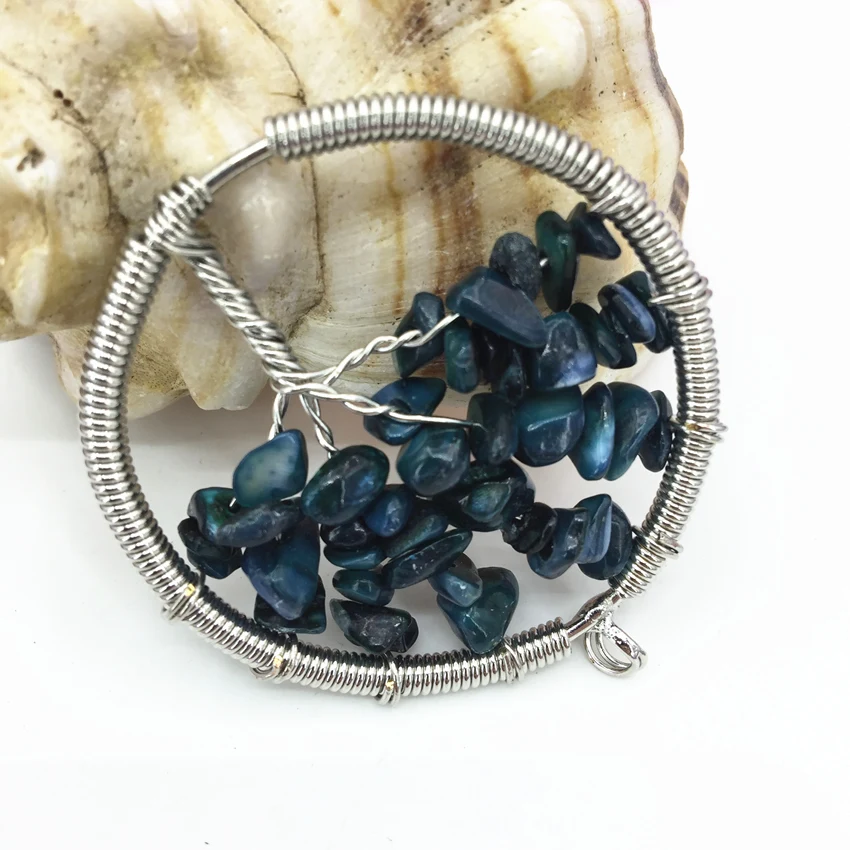 50 мм Серебряный цвет зеленый Оболочка гравий проволока обмотка Мудрость Дерево