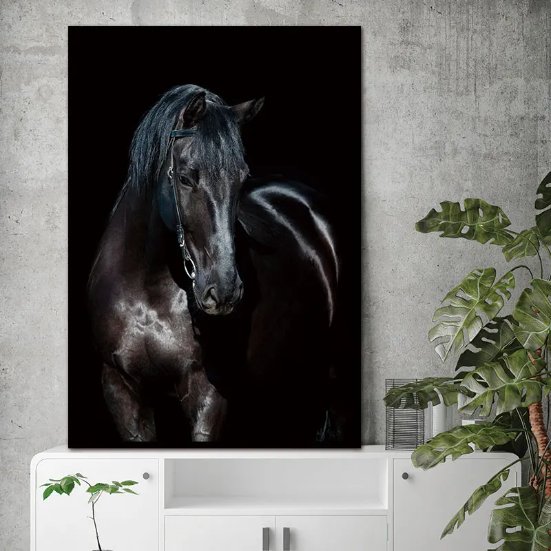 

New HD Printed Canvas Wall Art Animal Decorative Horses Pictures Home Decor Modular Paintings For Living Room