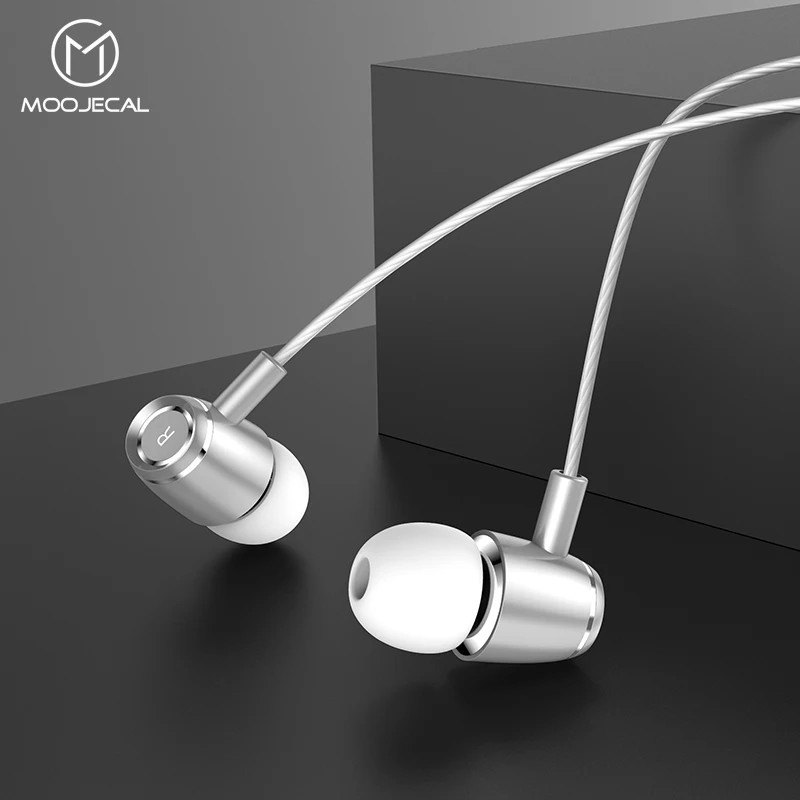 MOOEJECAL профессиональная гарнитура с супер басами микрофоном стерео наушники для