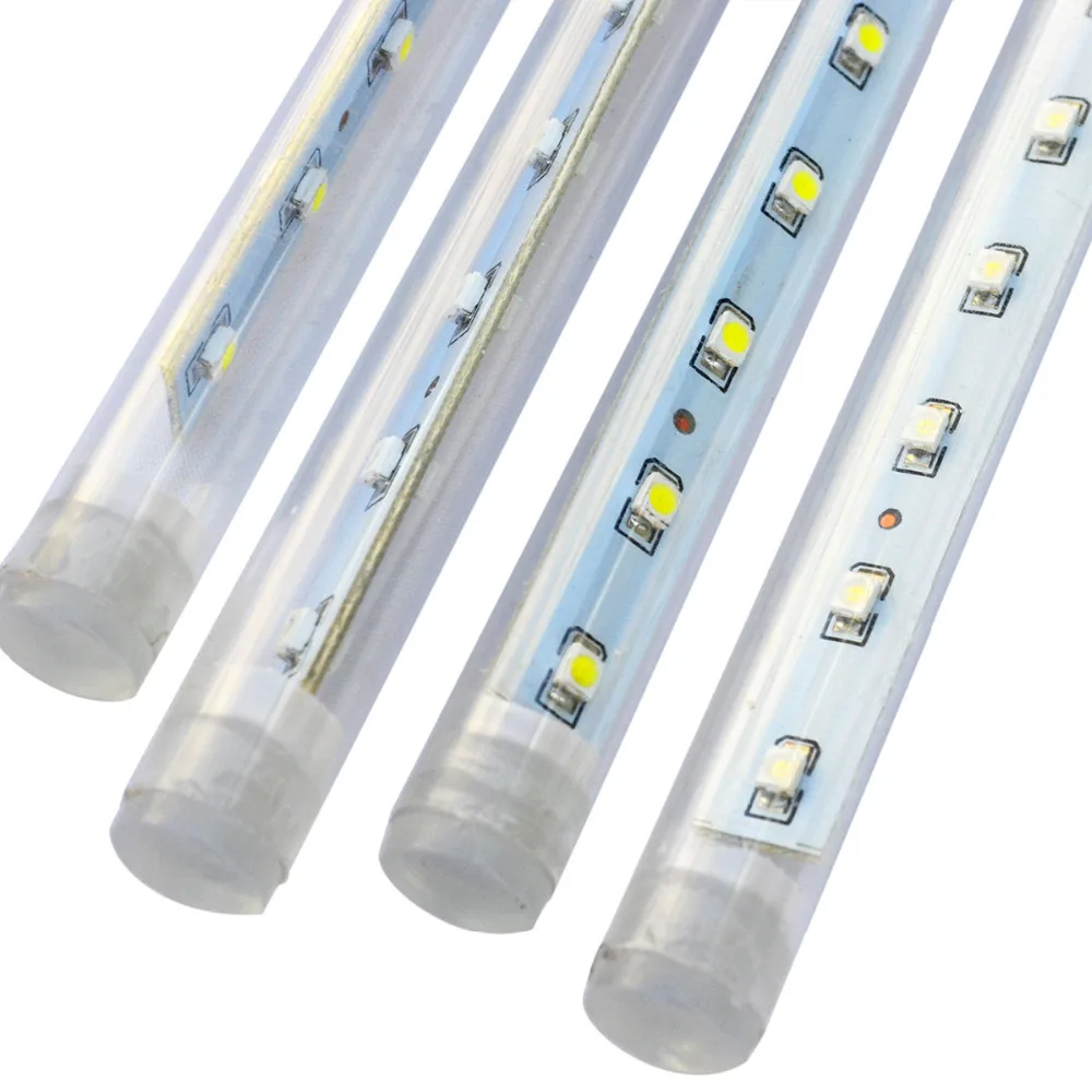 LED лампочка свет Метеор 8 трубки 448 3528SMD 50 см красочные светодиодный нитяных шаров