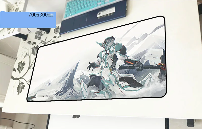 Warframe коврик для мыши, красивый компьютерный геймерский коврик для мыши 70x30 см, подмышка, властный коврик для мыши, эргономичный гаджет, офисный стол, коврики