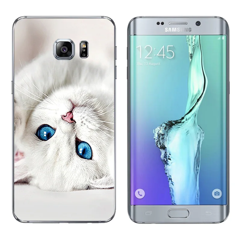 for Fashion Coque Samsung Galaxy S6 Edge P Soft TPU Phone Cases 5.7&quot Shell Capa G928 Silicone Anti Knock Back Cover |