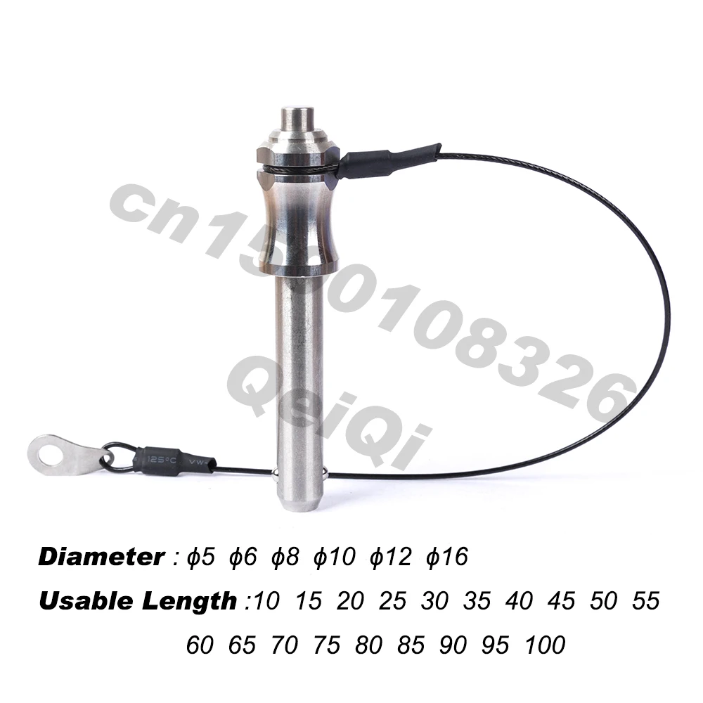 

Ball lock pins with cable / release pins for line array speakers in professional audio or DJ speakers ,botton pins self locking