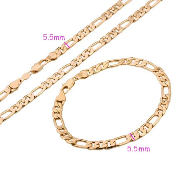 MxGXfam золотой цвет мужские цепи и браслет Набор 600*5 5 мм 190*5 мм|man chain set|chain setmen bracelet set