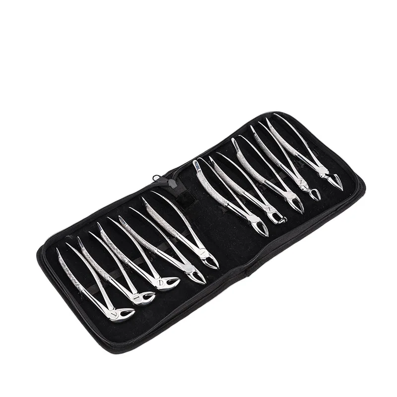 

10pcs Stainless Steel Dental Extraction Forceps Adults extracting forceps dental
