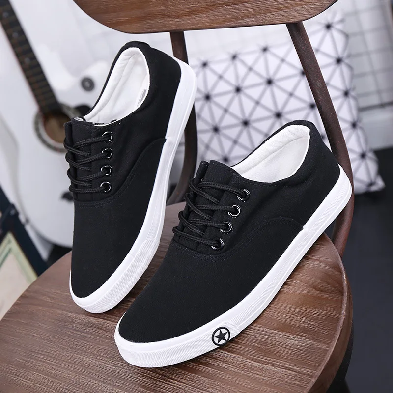 Лидер продаж модная женская белая парусиновая обувь лаконичная повседневная на