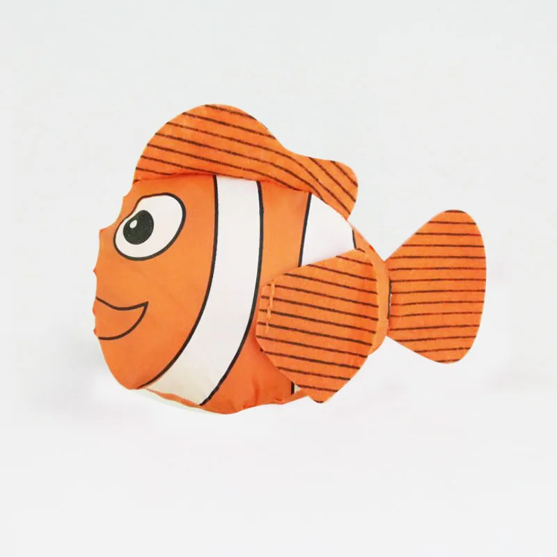 orange fish Новая многоразовая сумка для хранения продуктов, эко дорожная сумка для покупок в виде животных, органайзер для путешествий, переработанные сумки 38 см x 58 см - Цвет: orange fish