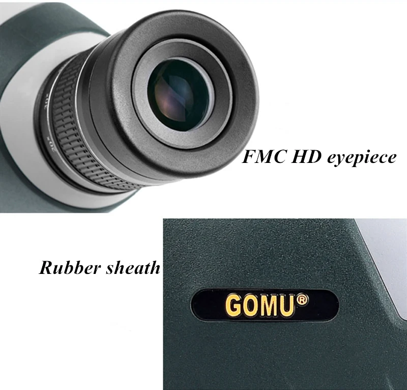 Gomu 20-60x80 мощный зум Монокуляр телескоп азот Водонепроницаемый Профессиональный Зрительная труба бинокль для наблюдения за птицами