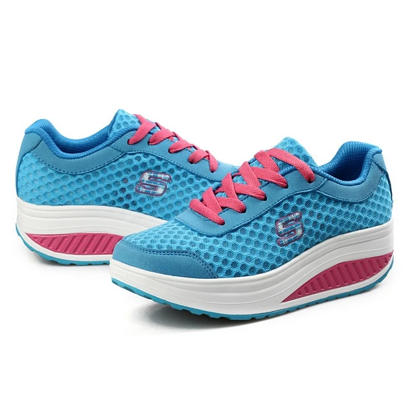 Женские повседневные туфли на плоской подошве Дышащие Туфли-качели обувь