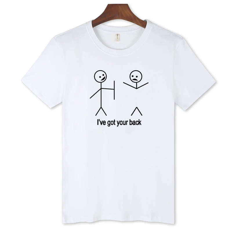Я получил вашу спину Лето Повседневная хлопковая Футболка мужская футболка 2016 xxxl