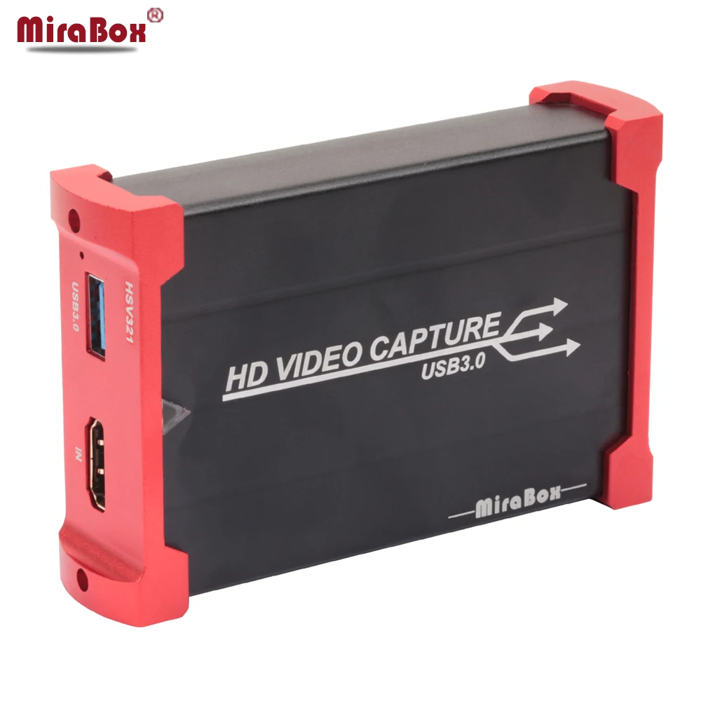 

MiraBox for Xbox 360 HD Video Capture for Youtube Live Streaming USB 3.0 HD Video Game Capture Box for PS3 PS4 Xbox One