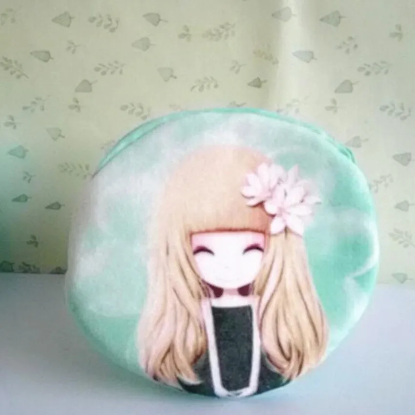 M136 милые женские кошельки с цифровой печатью красивая плюшевая сумка для монет