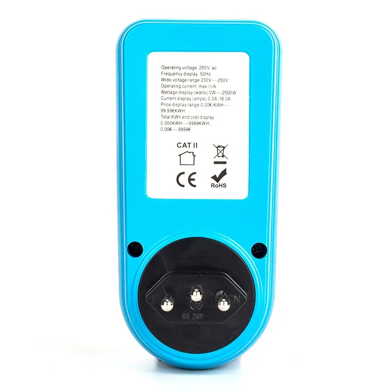 Brazilian Backlight Power Metering Socket Electric Monitor Intelligent Billing Meter | Инструменты