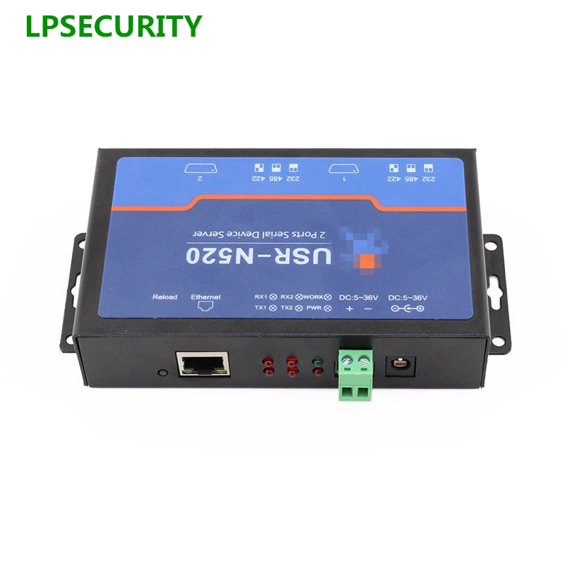 LPSECURITY USR N520 сервер последовательных устройств RS232 RS485 RS422 к TCP RJ45 конвертер