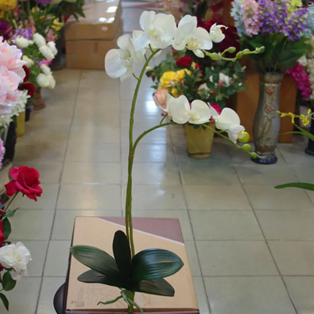 9 цветов Красивые свадебные искусственные растения искусственная Орхидея