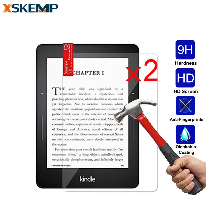 2 шт./лот противоударное закаленное стекло для Kindle fire HD 7 0 2014 HD10 HD8 2015 HDX paperwhite Voyage