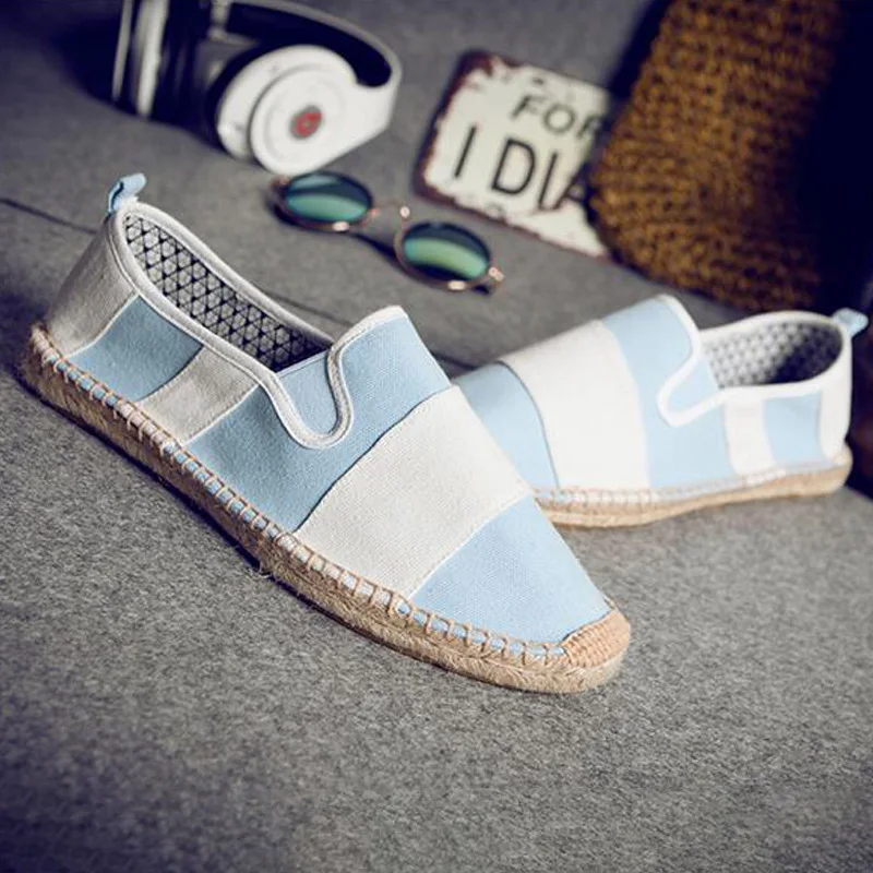 

Mens Shoes Casual Patch Breathable Canvas Shoes Men Fashion Soft Slip On Espadrilles Men Loafers Zapatos Hombre jki9