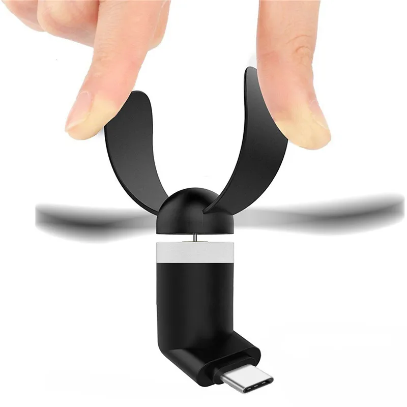 BinFul новейший мини портативный гаджет Тип C мобильный телефон охлаждения usb мини вентилятор супер немой для Android LG huawei телефон
