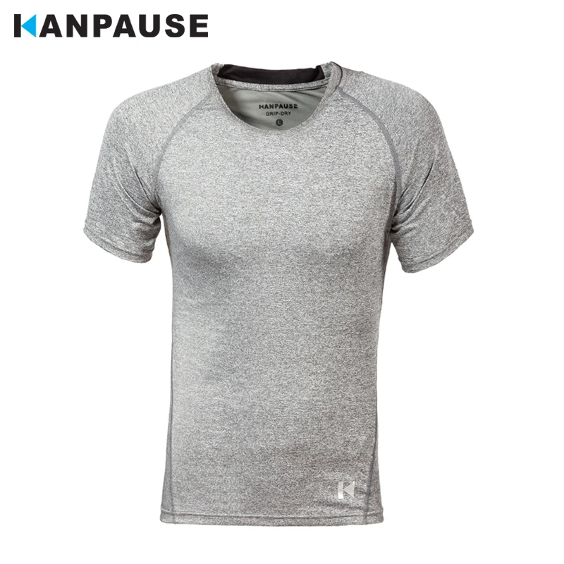 Новое поступление KANPAUSE Мужская футболка с коротким рукавом для тренировок
