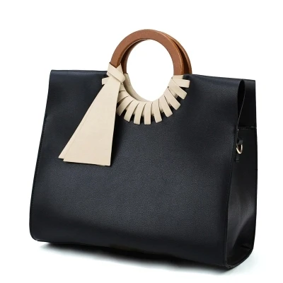 Классическая женская черная сумка винтажные большие сумки через плечо для