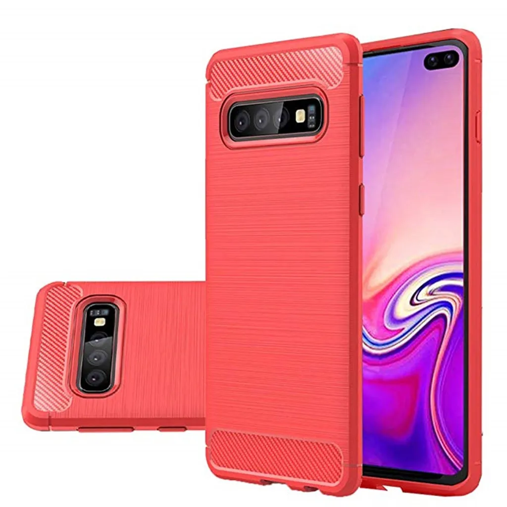 Силиконовый гибридный чехол из мягкого ТПУ для Samsung Galaxy S10 Plus S10e | Мобильные