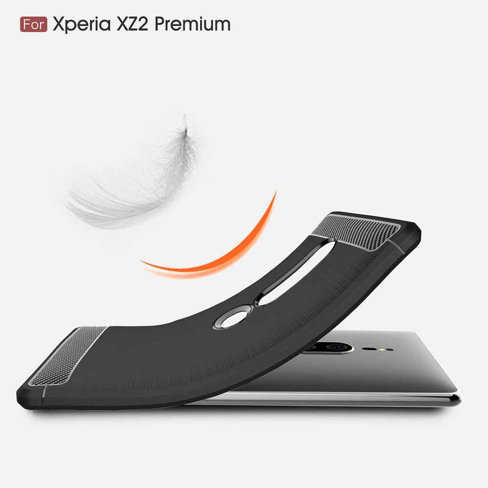 Чехол для Sony Xperia XZ2 Premium роскошный мягкий чехол из углеродного волокна Compact Ultra L2 XZ1