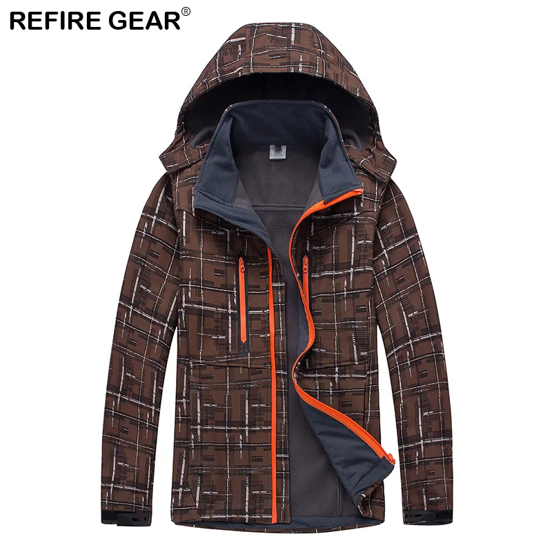 Мужская Флисовая Куртка Refire Gear мягкие спортивные ветровки для активного отдыха
