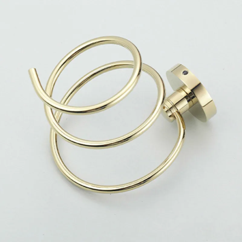 Новинка 2016 полка для волос из золотой латуни аксессуары ванной комнаты держатель