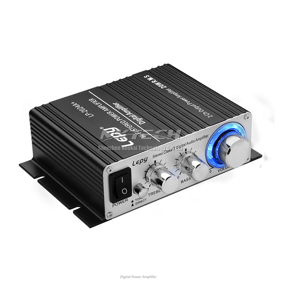 LP-2024A+ Lepy цифровой аудио усилитель мощности Hi-Fi Домашний стерео класс-T Автомобильный DIY плеер 2CH RMS 20 Вт бас для MP3 MP4 iPod