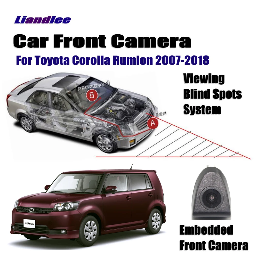 Liandlee Автомобильная Камера Переднего Вида авто для Toyota Corolla Rumion 2007-2018 2015 (не задняя