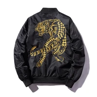 new bomber mns jackets embroidery goldenwhite tiger 2019 jacket mens ma1 pilot bomber jacket male embroidered thin coats