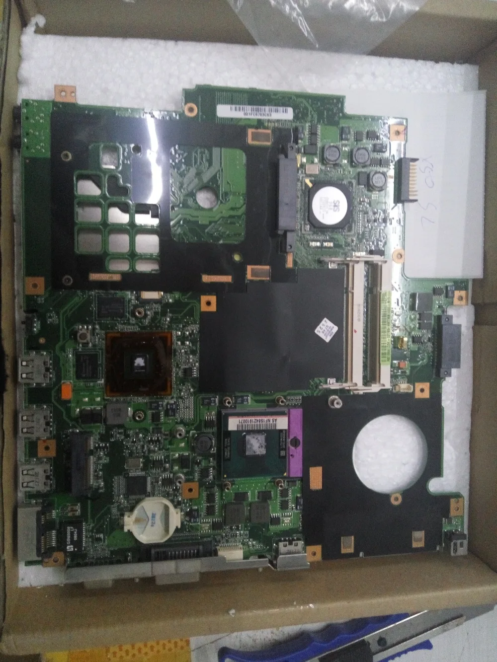 

X50SL connect with motherboard tested by system lap connect board