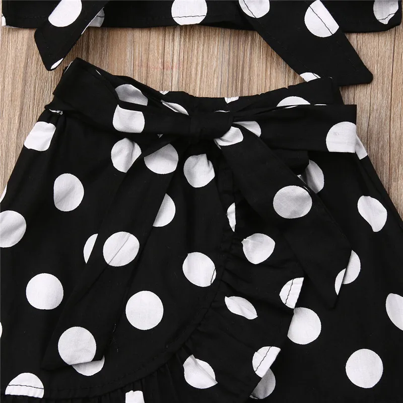 От 1 до 6 лет для малышей маленьких девочек на подтяжках С узором в горошек Без