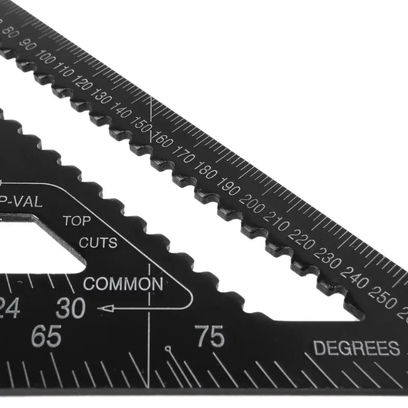 12Inch Aluminum Alloy Metric Triangle Ruler Angle Protractor Square Woodwork Gauge High Precision Measuring Tool | Инструменты