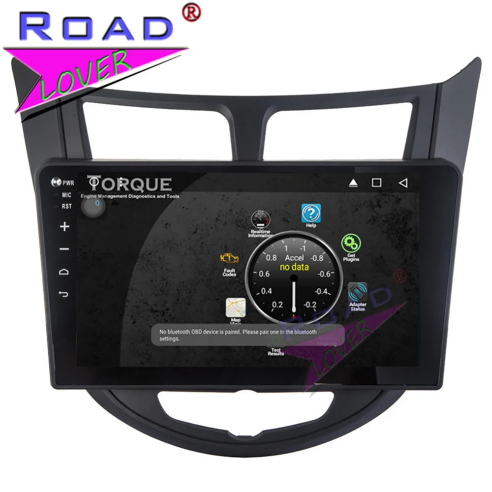 Roadlover Android 8 1 автомобильный ПК Мультимедийный радио плеер для Hyundai Verna 2010-2016 Стерео
