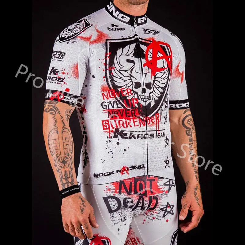 cycling jersey set B Велоспорт Джерси Pro Team Рок Гонки короткий рукав велосипед+ дышащие шорты комплект Майо Ropa Ciclismo Одежда - Цвет: cycling jersey set B