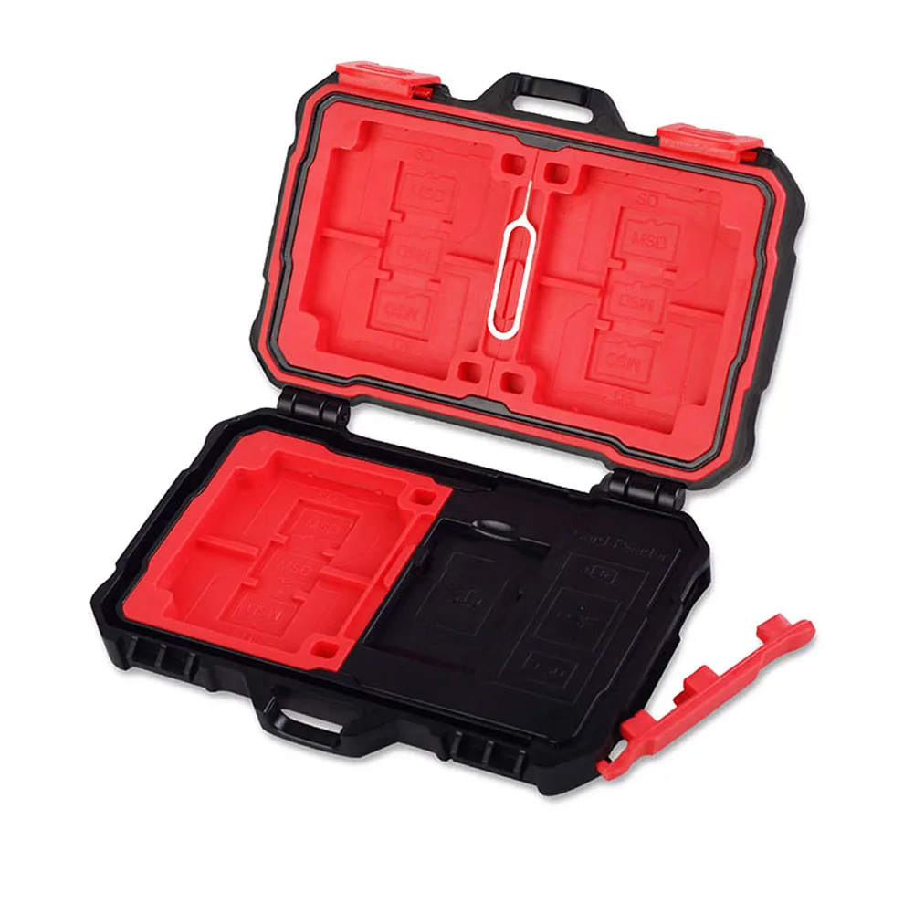 

Mini Portable USB 3.0 Memory Card Reader Case Holder for CF TF SD Card Storage Box Protector Hold 19pcs Memory Card Cases Black